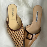 Manolo Blahnik mules (36.5)