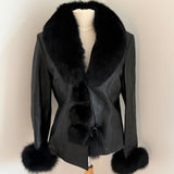 Vintage leather jacket (S)