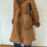 Vintage shearling coat (xs)