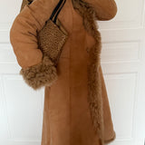 Vintage shearling coat (xs)