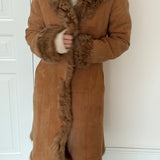Vintage shearling coat (xs)